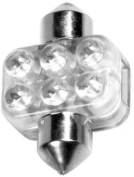 LAMPA Bec LED 12V - 18x31mm - 6LED Sofit SV85-8 1buc - Albastru
