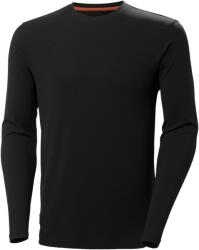 Helly Hansen KENSINGTON HOSSZÚ UJJÚ TECHNIKAI PÓLÓ KEREKNYAKÚ, fekete, S (79329_991-S)