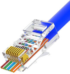  UTP Rj45 cat6 átmenő csatlakozó (1 db) (NPN-RJ45-1C6PTU-PC1)