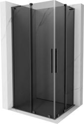 Mexen Velar L Duo tolóajtós zuhanykabin 100 x 90 cm, grafit, gun gray csiszolt - 871-100-090-02-43-66 (871-100-090-02-43-66)