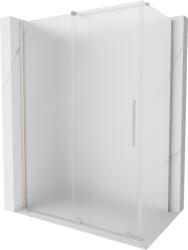 Mexen Velar tolóajtós zuhanykabin 130 x 70 cm, fagyott üveg, csiszolt nikkel - 871-130-070-31-97 (871-130-070-31-97)