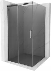 Mexen Omega tolóajtós zuhanykabin 100 x 100 cm, Sötétszürke, Króm - 825-100-100-01-40 (825-100-100-01-40)
