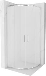 Mexen Rio zuhanykabin félköríves 80 x 80 cm, frottír, króm - 863-080-080-01-30 (863-080-080-01-30)