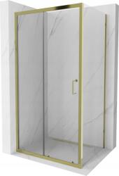 Mexen Apia tolóajtós zuhanykabin 135 x 70 cm, Átlátszó, Arany - 840-135-070-50-00 (840-135-070-50-00)