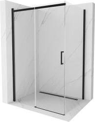 Mexen Omega tolóajtós zuhanykabin 100 x 70 cm, Átlátszó, Fekete - 825-100-070-70-00 (825-100-070-70-00)