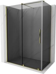 Mexen Velar tolóajtós zuhanykabin 140 x 85 cm, grafit, arany - 871-140-085-41-50 (871-140-085-41-50)