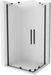 Mexen Velar Duo toló zuhanykabin 100 x 90 cm, homokfúvott, fekete - 871-100-090-32-70 (871-100-090-32-70)