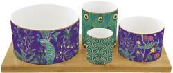 Easy Life Porcelán kínáló tál 4 db-os szett Atmosphere, Imperial Peacock