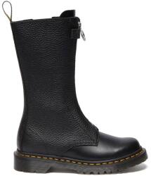Dr. Martens bőr csizma 1b99 Frnt Zip fekete, női, lapos talpú, DM32053001 - fekete Női 38
