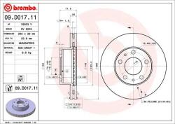 BREMBO Disc frana BREMBO PRIME LINE - UV Coated 09. D017.11 (09.D017.11)