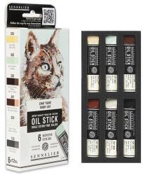 Sennelier Oil Stick olajfesték rúd készlet - 6x12 ml, tabby cat