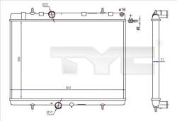 TYC Radiator, racire motor TYC 726-0020-R - centralcar