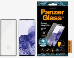 Panzer E2E Microfracture Samsung Galaxy S21 Ultra G998 tokbarát ujjlenyomat-mentes antibakteriális fekete képernyővédő fólia