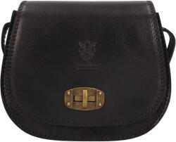 Italia Női crossbody bőr kézitáska Italia Livea - fekete