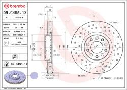 BREMBO féktárcsa BREMBO 09. C495.1X (09.C495.1X)