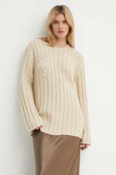 By Malene Birger gyapjú pulóver CIRRA meleg, női, bézs, Q72457001 - bézs M