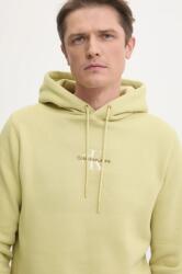 Calvin Klein felső zöld, férfi, nyomott mintás, kapucnis, J30J325629 - zöld XL