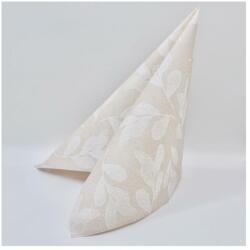 Pack Service textilhatású szalvéta 40x40 cm 50 lap/csomag Petalo Ecru