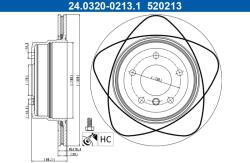 ATE Disc frana ATE PowerDisc 24.0320-0213.1 (24.0320-0213.1)