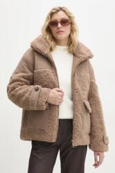 Answear Lab rövid kabát női, bézs, átmeneti, oversize - bézs S/M - answear - 29 990 Ft