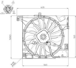 NRF ventilátor, motorhűtés NRF 47955 (47955)