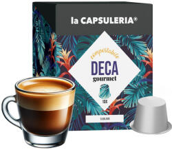 La Capsuleria Cafea Deca Gourmet capsule biodegradabile, 100 capsule compatibile Nespresso, La Capsuleria (CN09-100)