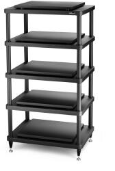 SolidSteel Rack Hi-Fi Solidsteel S5-5 Negru, 5 Polite, Seria Advanced (S5-5 | Black)