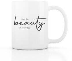 Beauty life fehér bögre