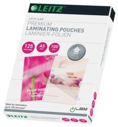 Leitz Meleglamináló fólia, 125mikron, A5, fényes, UDT technológiával, LEITZ "iLam", 100db/cs (74930000) - iconink