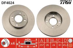 TRW Disc frana TRW DF4024 (DF4024) - automobilus