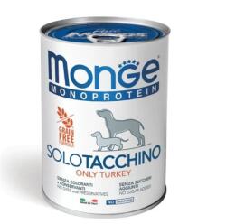Monge 6 x Monge Dog Monoprotein Pate cu Curcan, 400 g
