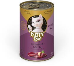 Kitty Cat 24x400g Kitty Cat Adult Pate Fácán & kacsa nedves macskatáp