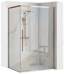 Rea Cabina de dus dreptunghiulara Rea Solar cu usa glisanta 80x100 auriu (REA-K4901)