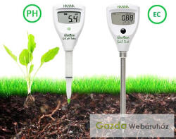  Professzionális szúróelektródás pH és EC mérő készlet kalibráló oldatokkal és gazdáknak szóló kézikönyvvel