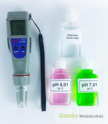 ADWA AD12 pH mérő + 2x50 ml puffer+20ml tároló oldat
