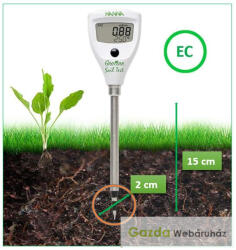 HANNA Instruments HI-98331 szúró EC-mérő kalibráló oldattal és gyakorlati kézikönyvvel