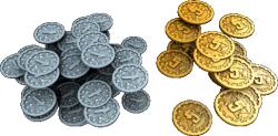 Board & Dice Nucleum: Metal Coins fémpénz kiegészítő