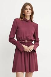 Patrizia Pepe rochie culoarea bordo, mini, evazati, 2A2844 A509 9BYH-SUD0R2_93X (2A2844.A509)