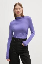 Benetton longsleeve femei, culoarea violet, cu turtleneck, 32AVD108J 9BYH-BUD03R_48X (32AVD108J)