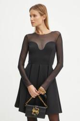 PINKO rochie culoarea negru, mini, evazati, 103843 A208 9BYH-SUD089_99X