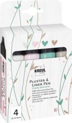 Kreul Puffy Set stilou Chalky Moments 4 Bucăți (49831)