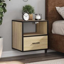 vidaXL 2 db sonoma tölgy színű fali éjjeliszekrény 40 x 31 x 39, 5 cm (848737)