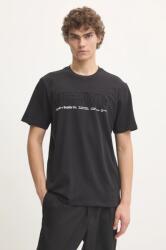 Superdry tricou din bumbac barbati, culoarea negru, cu imprimeu, M1012029A-02A 9BYH-TSM0PP_99X (M1012029A.02A)