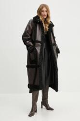 Stand Studio palton Patrice Coat femei, culoarea maro, de tranzitie, oversize, 61100-9010 9BYH-KPD0HK_89X (61100.9010)