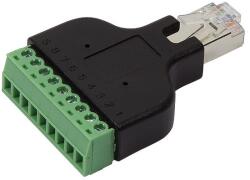 LogiLink RJ45 Male to 8 Pin Screw Terminal Adapter (MP0050)