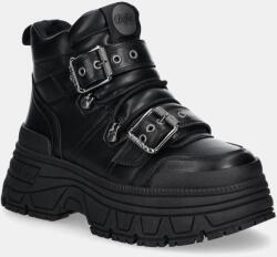 Buffalo bocanci Fusion Hike Mid femei, culoarea negru, cu platforma, 1622517-BLK 9BYH-OBD2RS_99X (1622517.BLK)