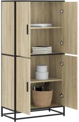vidaXL sonoma tölgy színű szerelt fa magasszekrény 68 x 35 x 139 cm (3300831) - vidaxl