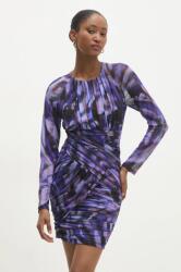 ANSWEAR rochie culoarea violet, mini, mulata BMYH-SSD08G_44X