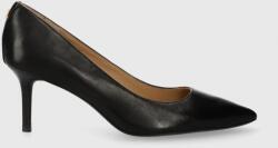 Lauren Ralph Lauren stilettos de piele Lanette culoarea negru 802941000000 PPYH-OBD09D_99X (802940602001.001)
