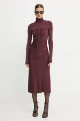 PINKO rochie culoarea bordo, maxi, mulata, 104502 A29B 9BYH-SUD0BH_93X (104502.A29B)